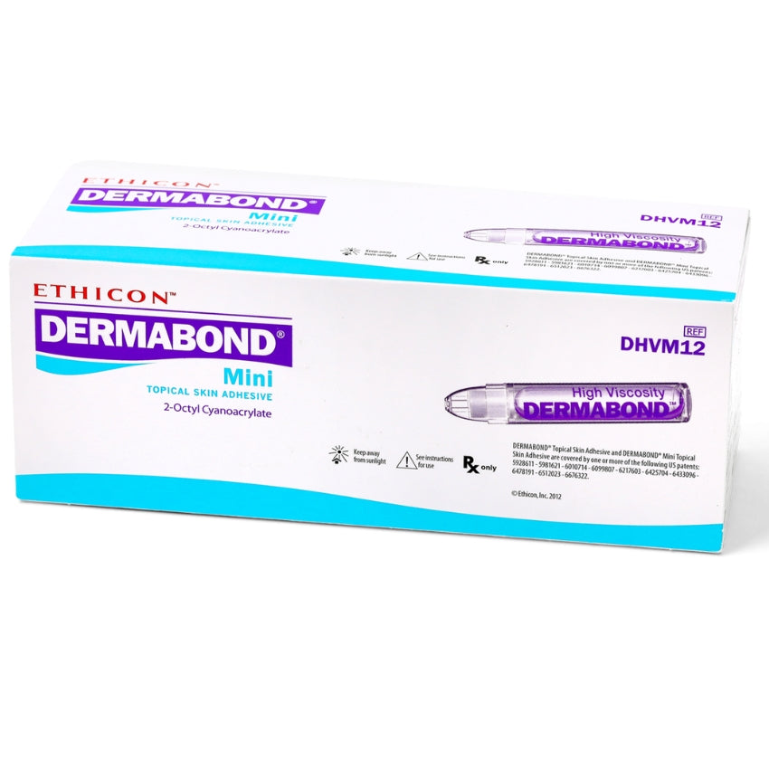 Ethicon Dermabond Mini Skin Adhesive DHVM12 Single or Box of 12