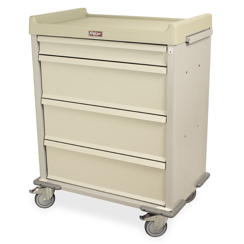 Harloff Standard Line 28 - 5 Med-Bin Medication Cart with CompX Electronic  Lock