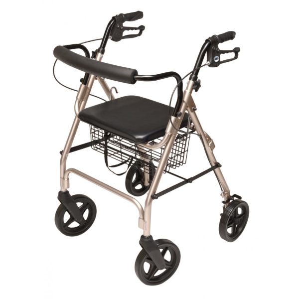 Walkabout Four-Wheel Contour Deluxe Rollator - Image 2