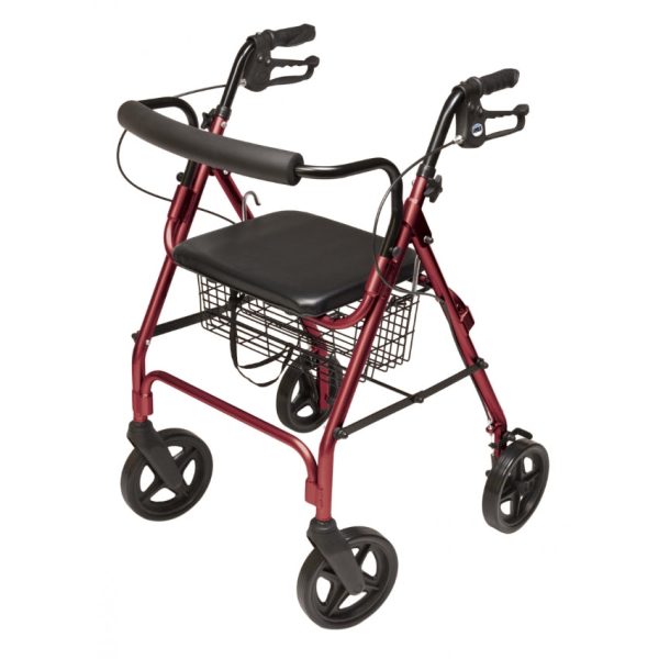 Walkabout Four-Wheel Contour Deluxe Rollator - Image 5