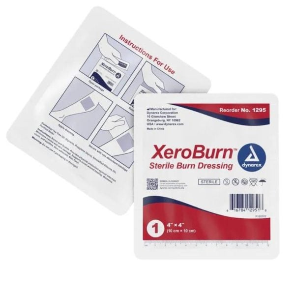 XeroBurn Sterile Burn Dressing, 4" x 4" - Image 2