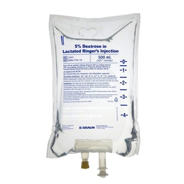 Excel IV Containers for Lactated Ringer's Injections with Optional 5% Dextrose - Image 4