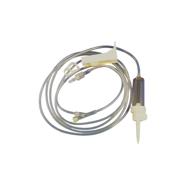 IV Administration Set with Clamp, 78" Tubing - Image 5