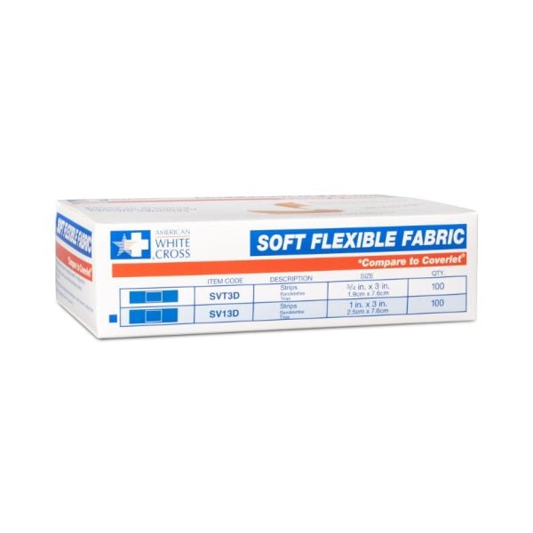 Sterile Soft Flexible Fabric Adhesive Bandages, 1" x 3" - Image 2