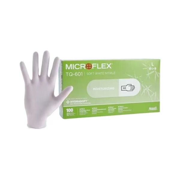 Nitrile Exam Gloves, White