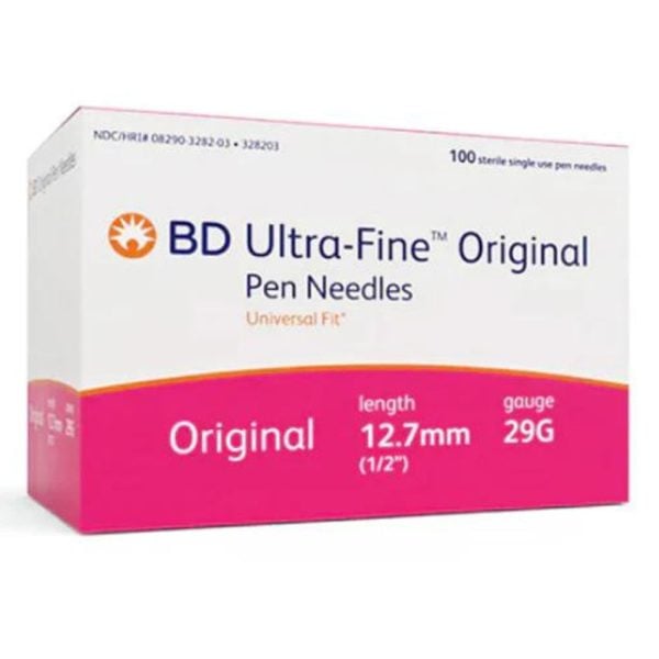 Ultra-Fine Original Pen Needles, 12.7mm x 29G, 1200/Cs