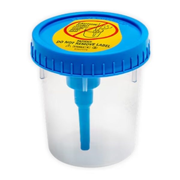 Urine Collection Cup, Integrated Transfer Device