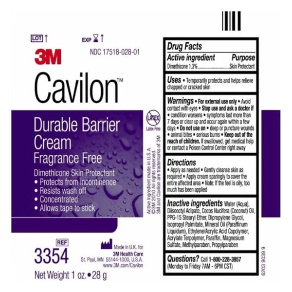 Cavilon Durable Barrier Cream 3.25 oz - Image 2