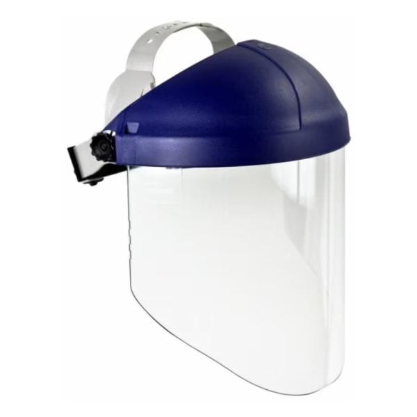 Ratchet Headgear with Clear Polycarbonate Faceshield