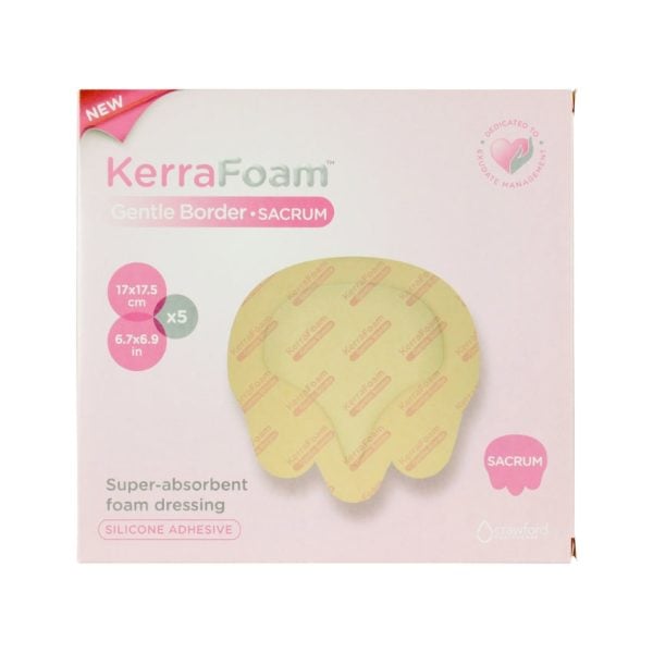 Gentle Border Foam Dressing, Sacrum