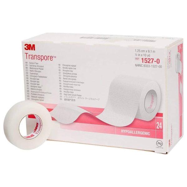 Transpore Surgical Medical Tape ½" x 10 yds Transparent - Clearance