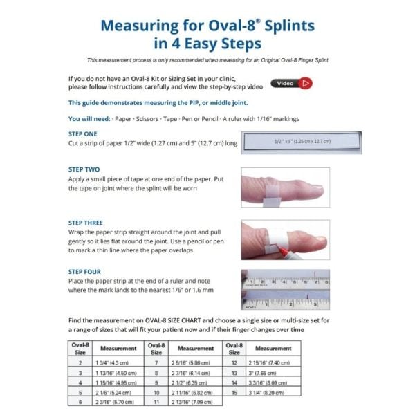 Oval-8 Finger Splints Refill, Beige, 5 Per Pack - Image 2