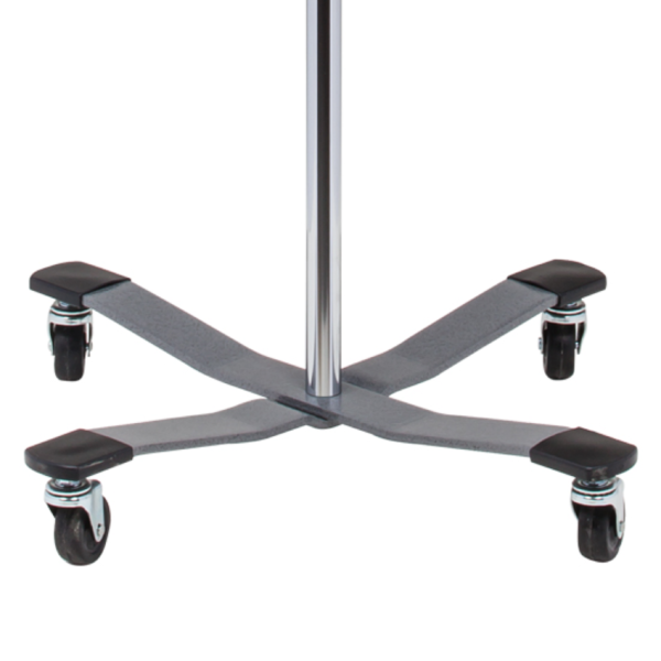 Economy Stainless Steel IV Pole with Welded 2-Hook Top - Image 4