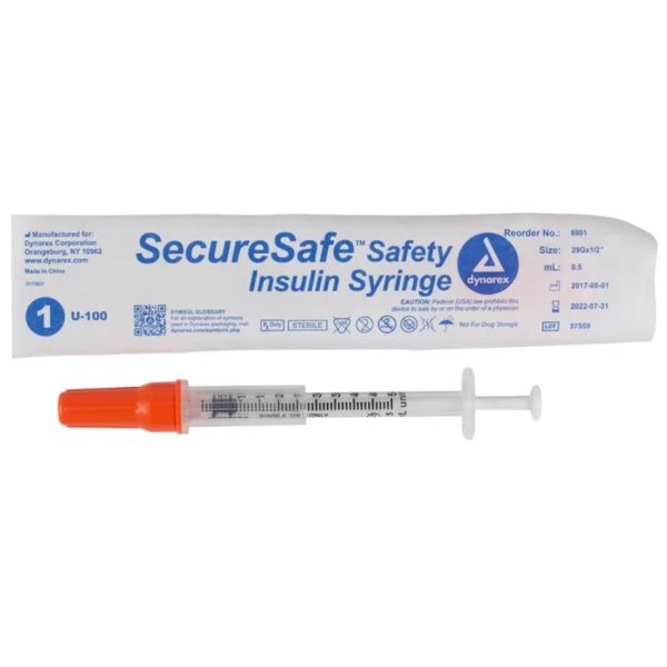 SecureSafe Safety Insulin Syringes