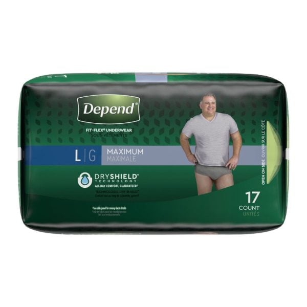 Depend FIT-FLEX® Male Adult Absorbent Underwear, Large - Image 2