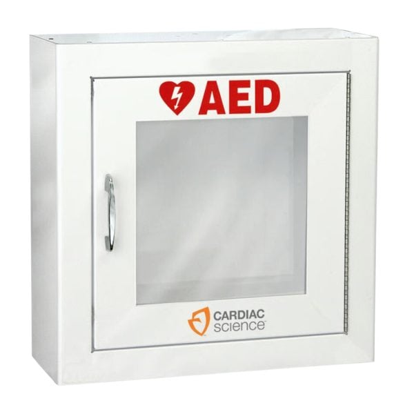 White Wall Cabinet for Powerheart AEDs