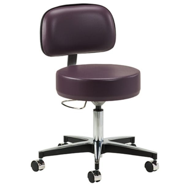 5 Leg Pneumatic Stool with Backrest