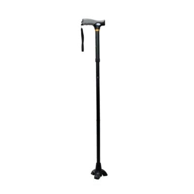 Folding Stand-Up Cane - Adjustable Height - 300 lb Capacity