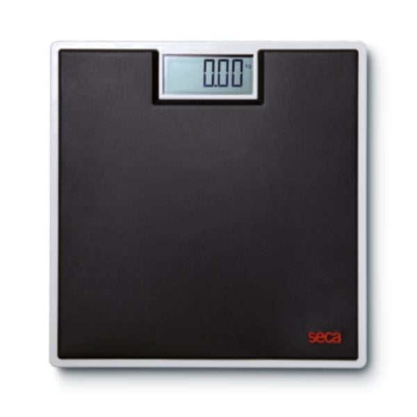 Digital Flat Floor Scale With Black Rubber Mat - Image 2