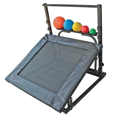 Adjustable Heavy-Duty Rebounder with 5 Medicine Balls