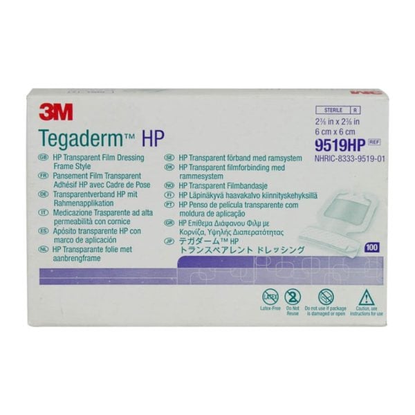 Tegaderm HP Transparent Film Dressing, 2-3/8" x 2-3/8", Sterile