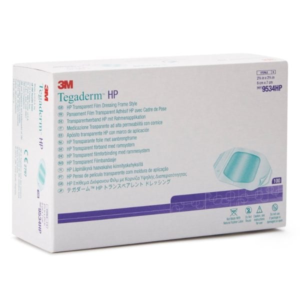 Tegaderm HP Transparent Film Dressing Frame Style, 2.375" x 2.75" (6 cm x 7 cm)