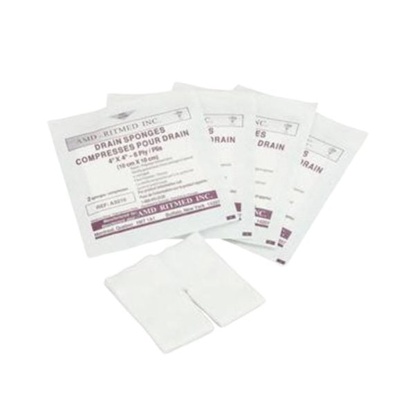 Trach & Iv Non-woven Dressing - Drain Sponges - Sterile - 600/Cs