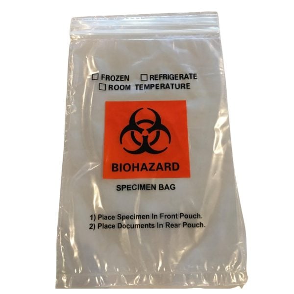 Specimen Bag Ziplock 6" x 9"