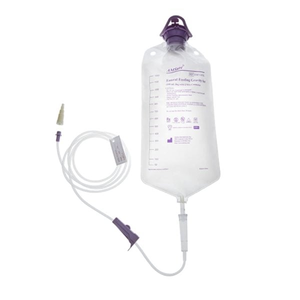 DEHP-Free Enteral Feeding Gravity Set, 1200 mL Bag, Standard