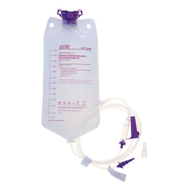 Sentinelplus Enteral Feeding Pump Bag Set, 1200ml