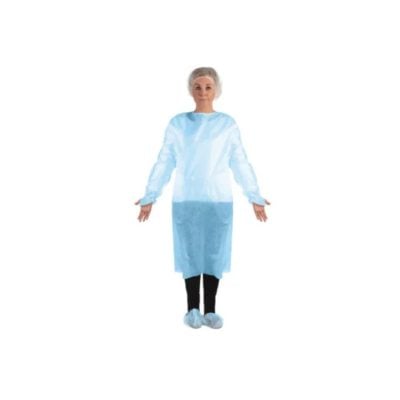 Polyethylene Isolation Gown - Thumb Loop - 75/Case