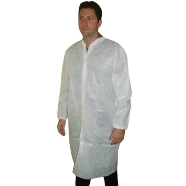 Laboratory Coats, Back Slit, Raglan Sleeve, White