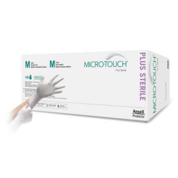 Ansell Micro-touch Plus Sterile Gloves, Medium - Image 2