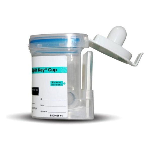 Integrated E-Z Split Key Cup, 3 Panel Drug Test