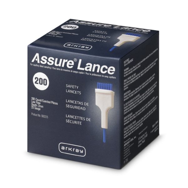 Assure Lance Low Flow, 25G x 2mm, Dark Blue