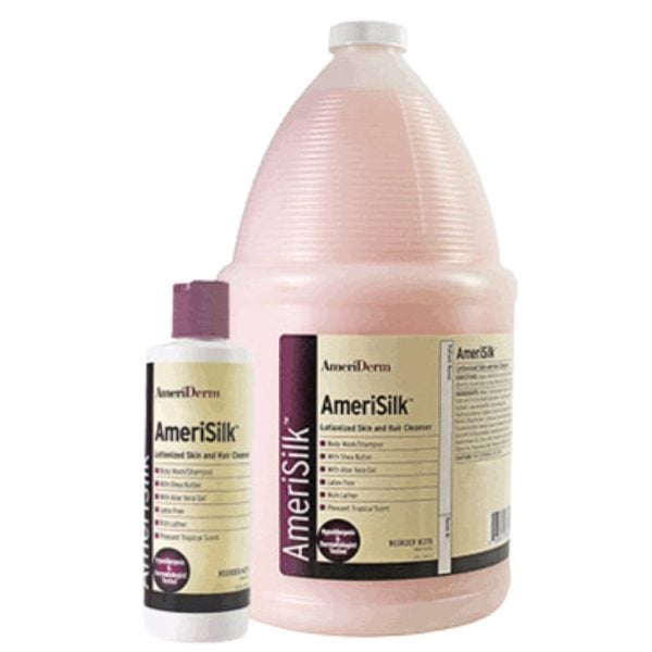 AmeriSilk Lotionized Skin and Hair Cleanser, 1 Gallon