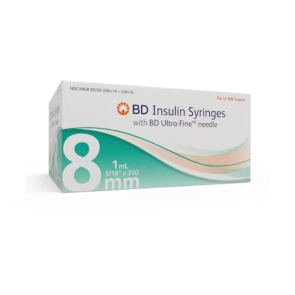 Insulin Syringes with Ultra-Fine™ Needle, 8mm x 31G