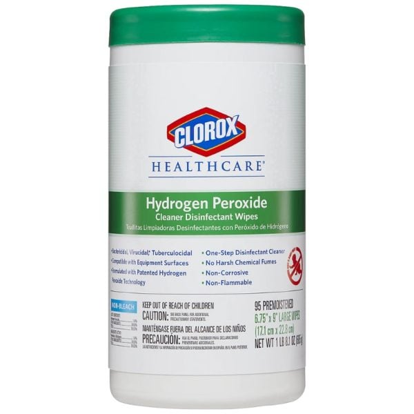 Wipes Hydrogen Peroxide, 95 Ct Tubs