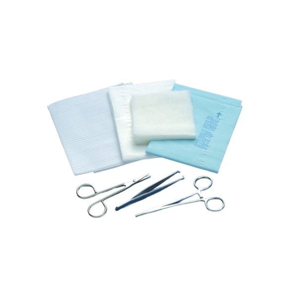 Sterile Minor Laceration Tray with Instruments