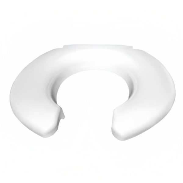 Open Front Round Toilet Seat without Cover