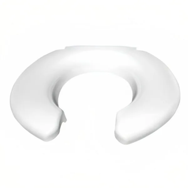 Open Front Round Toilet Seat without Cover