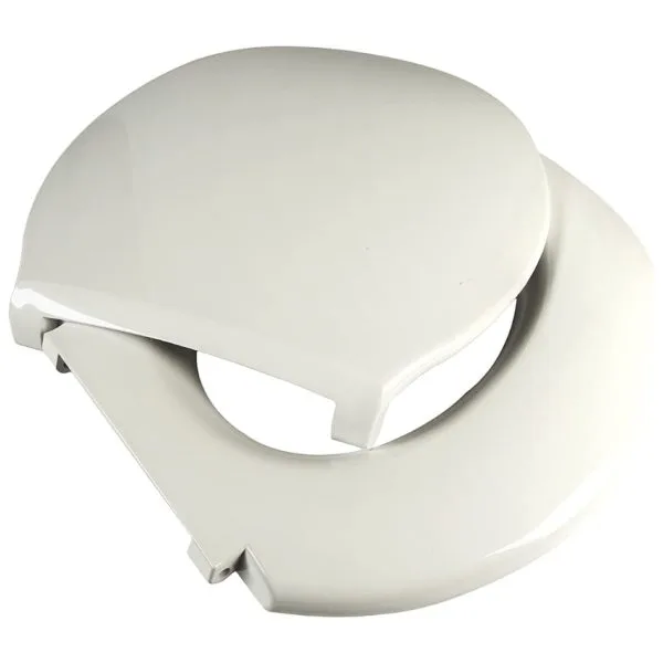 Standard Closed Front Raised Toilet Seat with Cover - Image 3