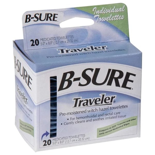 Traveler Pre Moistened Witch Hazel Towelettes