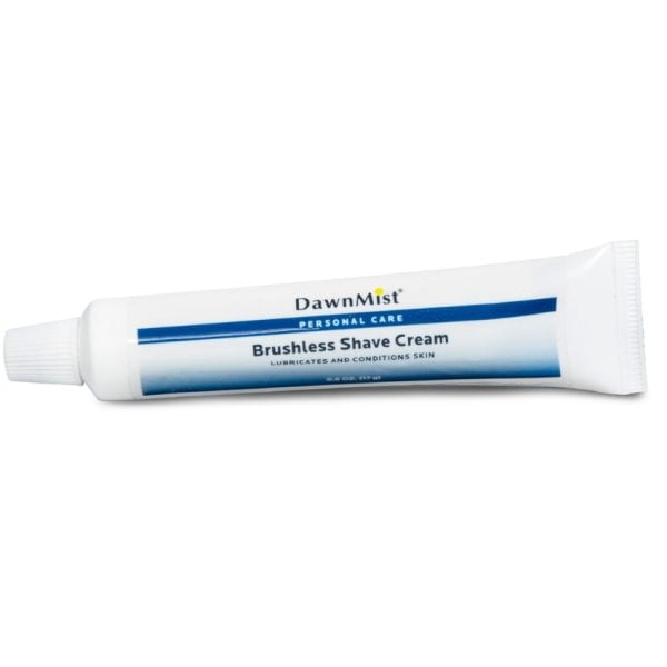 DawnMist Brushless Shave Cream Plastic Tube with Twist Cap