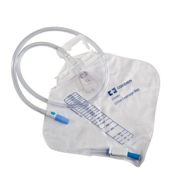 Urinary Drainage Bag 2000mL, No Anti-Reflux Chamber