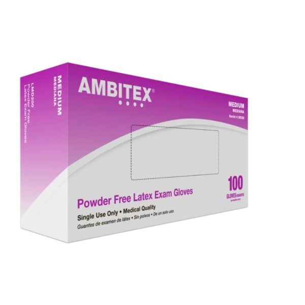 AMBITEX® Latex Powder-Free Exam Gloves