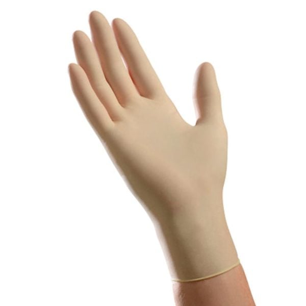 Powder-Free Latex Gloves Exam, Small - Image 2