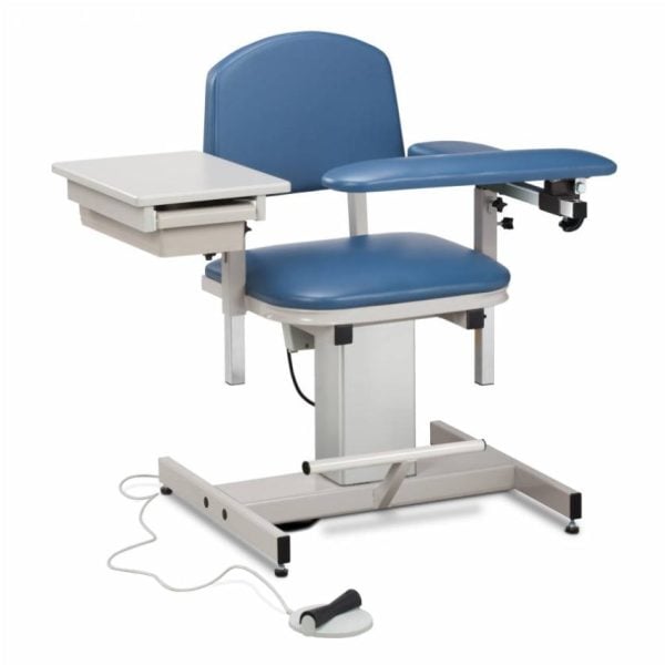 Power Series, Blood Drawing Chair with Padded Flip Arm and Drawer