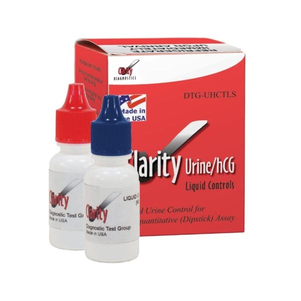 Clarity Diagnostics DTG-UHCTLS Urine/HCG Liquid 1 x 15mL Positive/Negative Controls