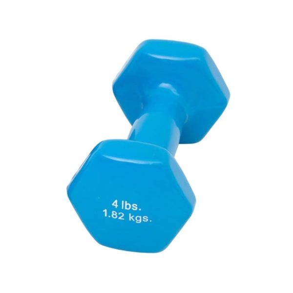 Dumbell Weight Color Neoprene Coated, 4 Lb